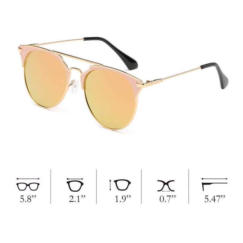 PrimaLuce Pout Vintage Alloy Sunglasses Designer Sunglasses for Women - Image 4